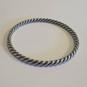 James Avery Continuous Twist Rope Bangle Bracelet